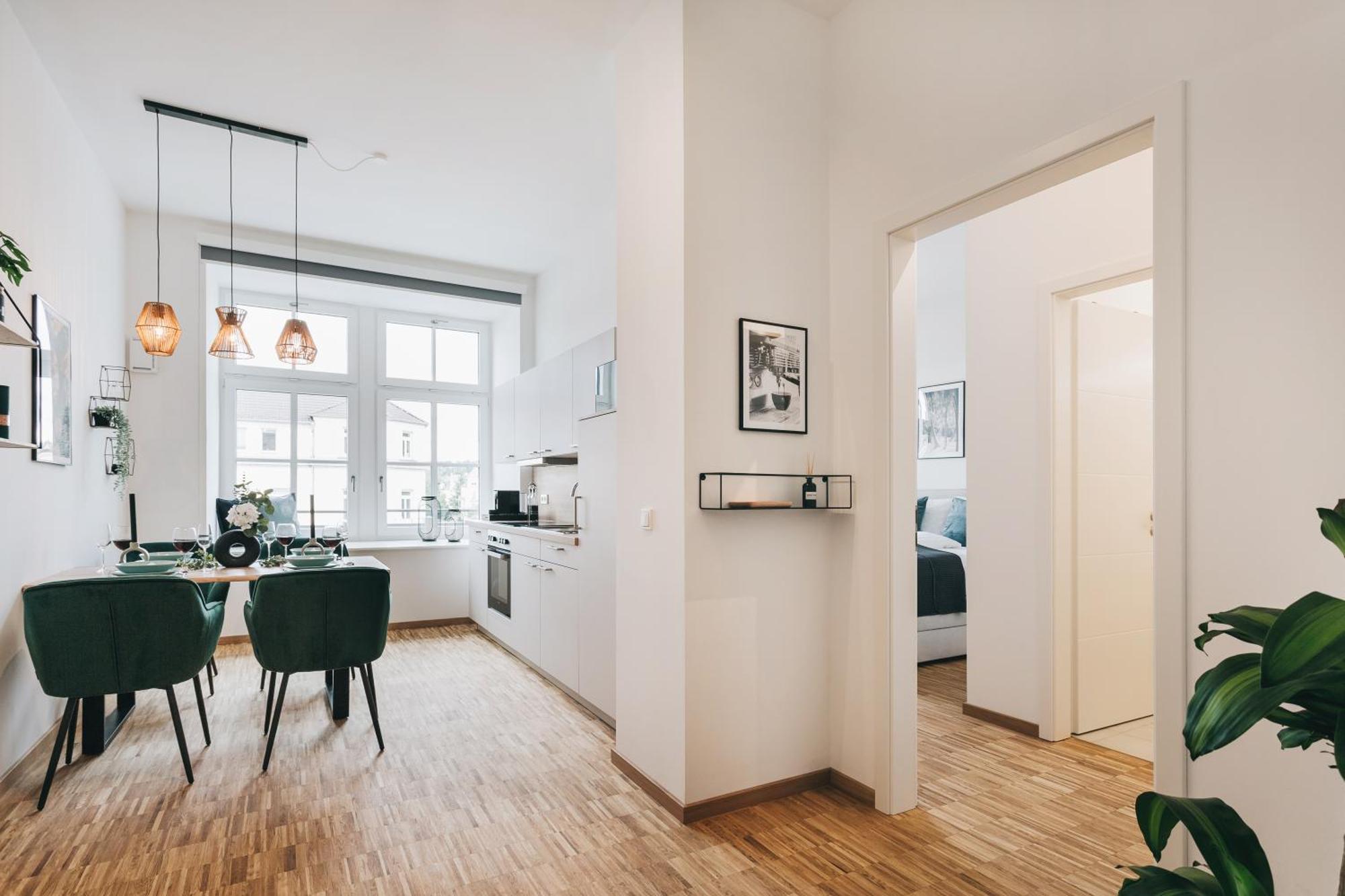 Oasis Appart - Wohnen In Dresden - Netflix - Tiefgarage - Dachterrasse חדר תמונה