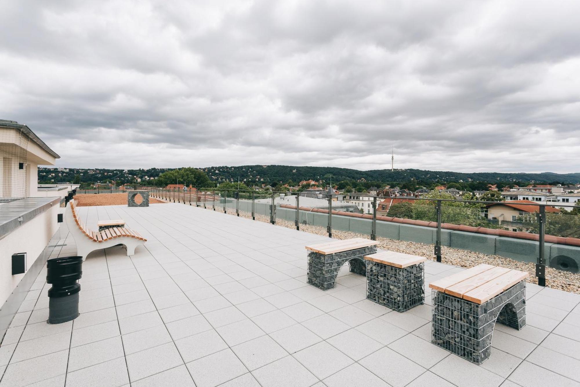 Oasis Appart - Wohnen In Dresden - Netflix - Tiefgarage - Dachterrasse מראה חיצוני תמונה