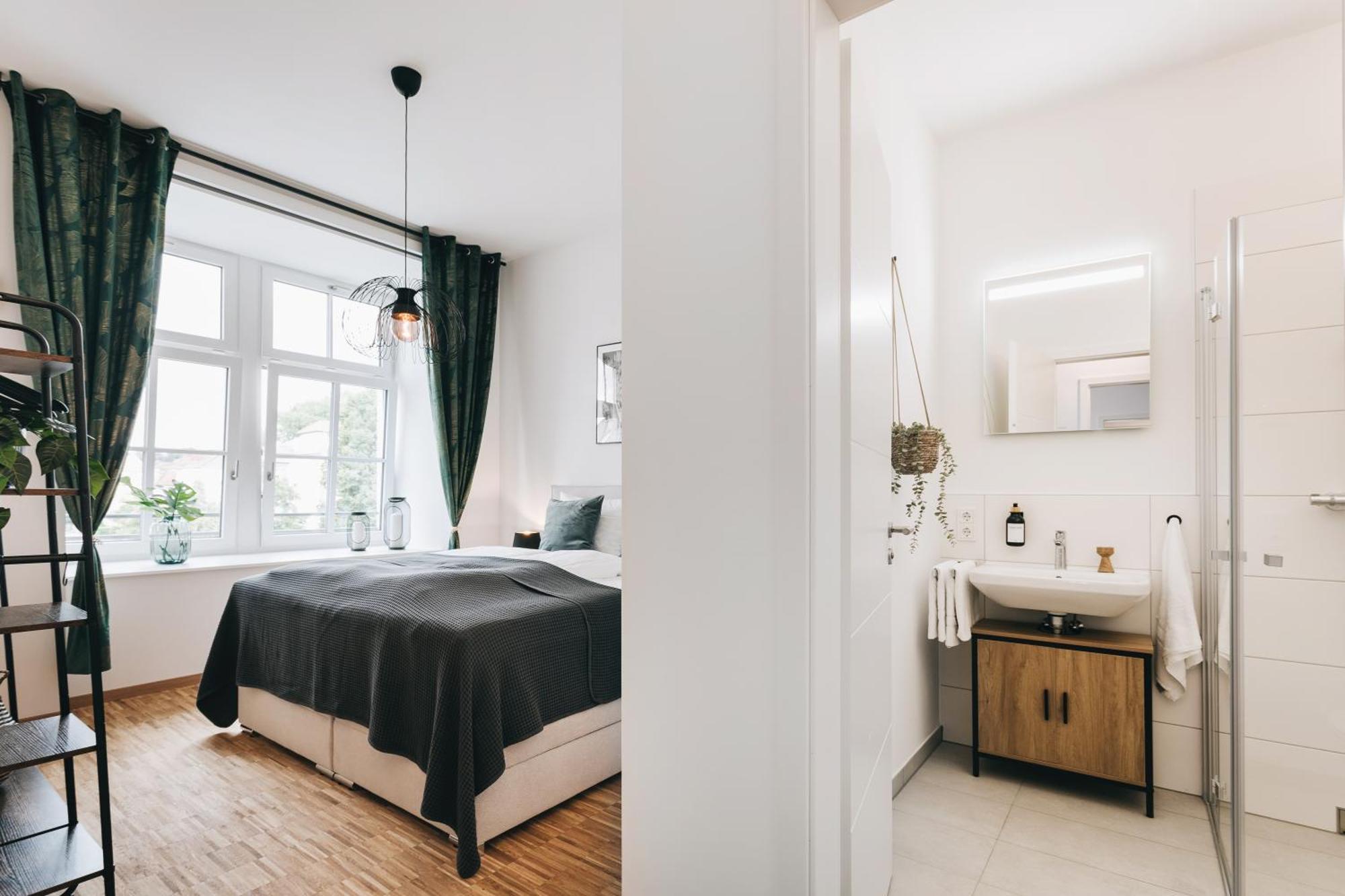 Oasis Appart - Wohnen In Dresden - Netflix - Tiefgarage - Dachterrasse חדר תמונה