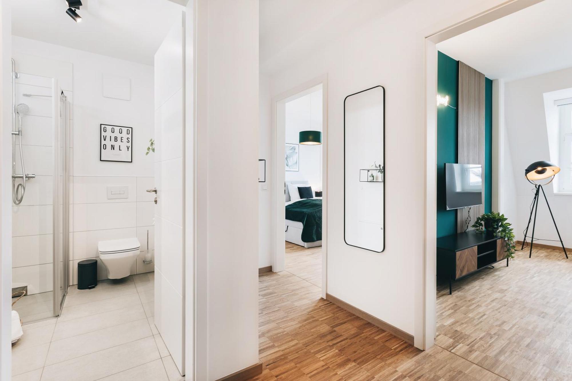 Oasis Appart - Wohnen In Dresden - Netflix - Tiefgarage - Dachterrasse חדר תמונה