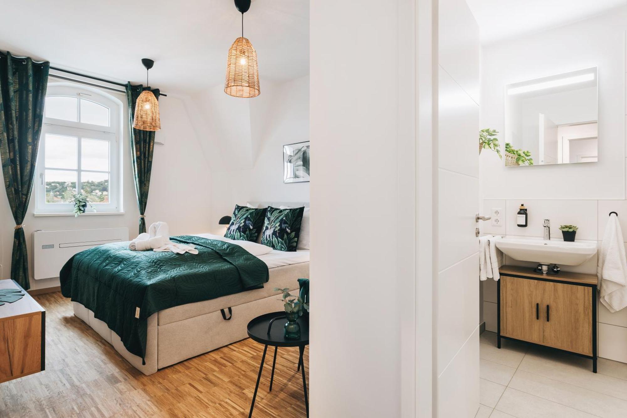 Oasis Appart - Wohnen In Dresden - Netflix - Tiefgarage - Dachterrasse מראה חיצוני תמונה